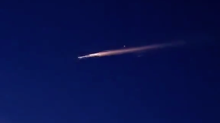 La reentrada de un cohete Soyuz deja un espectáculo de fuego sobre Galicia